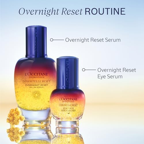 L'OCCITANE Immortelle Overnight Reset Serum - 30ml Vegan Face Skincare