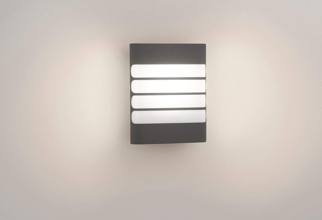 Philips myGarden Raccoon LED Wall Lantern – Anthracite IP44 Outdoor Light