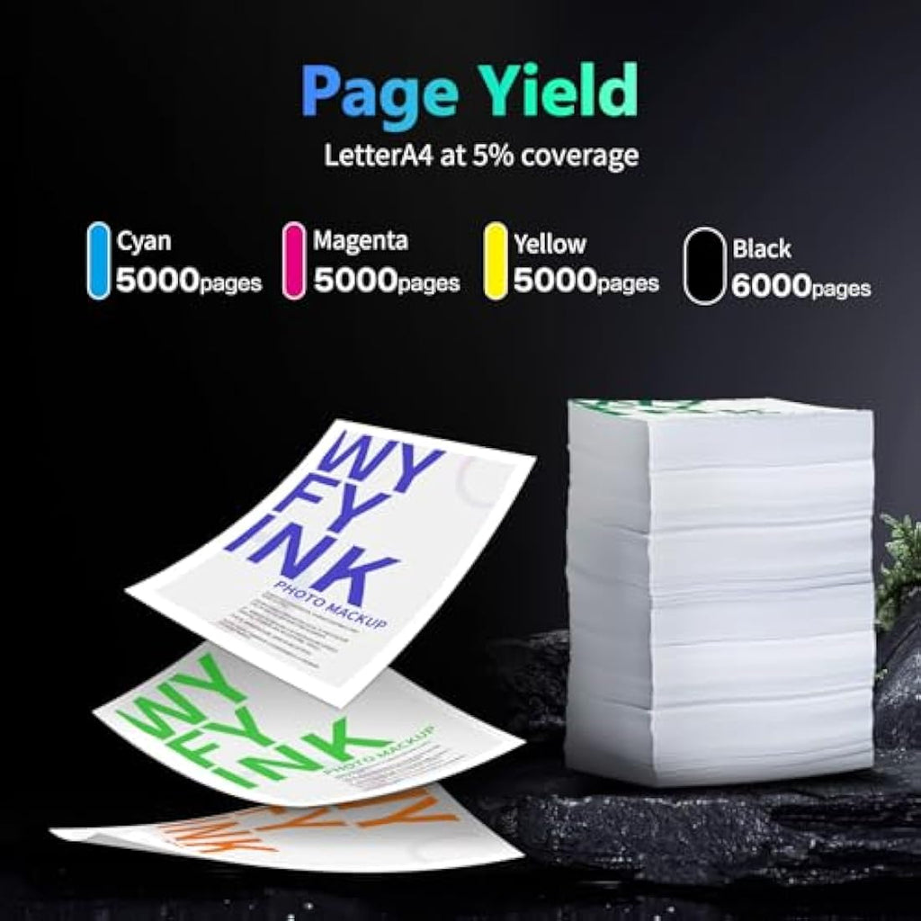 WYFYINK LC426XL High Yield Ink Cartridges for Brother MFC-J4540DW | 4-Pack