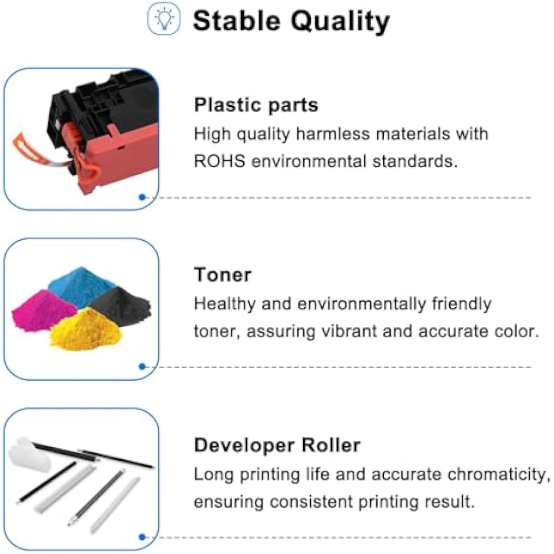 Toner Bank 203A CF540A Compatible Toner for HP LaserJet Pro M281fdw | 4-Pack