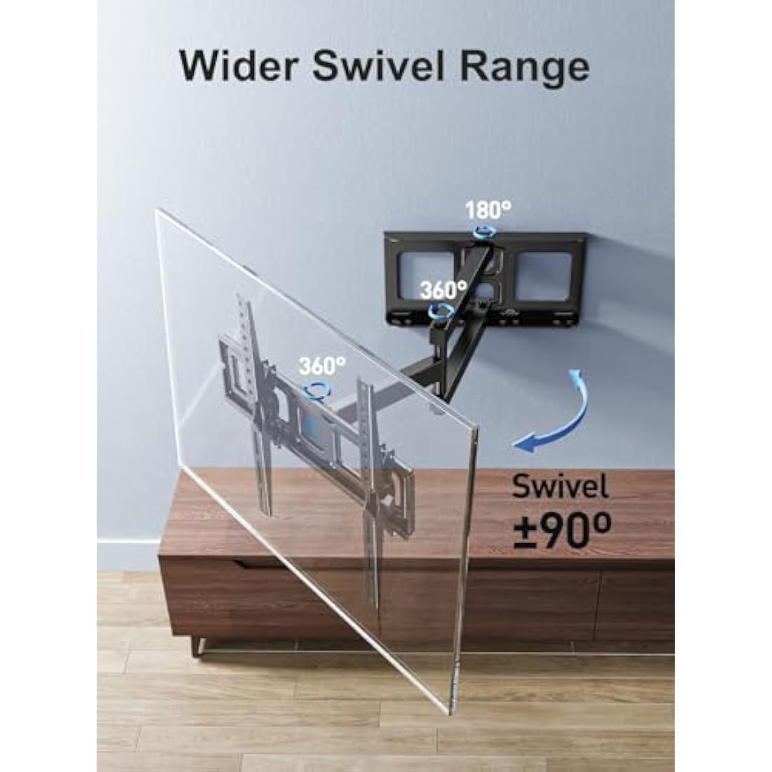 PERLESMITH Swivel Tilt TV Wall Bracket for 26-60 Inch TVs | PSMFK10