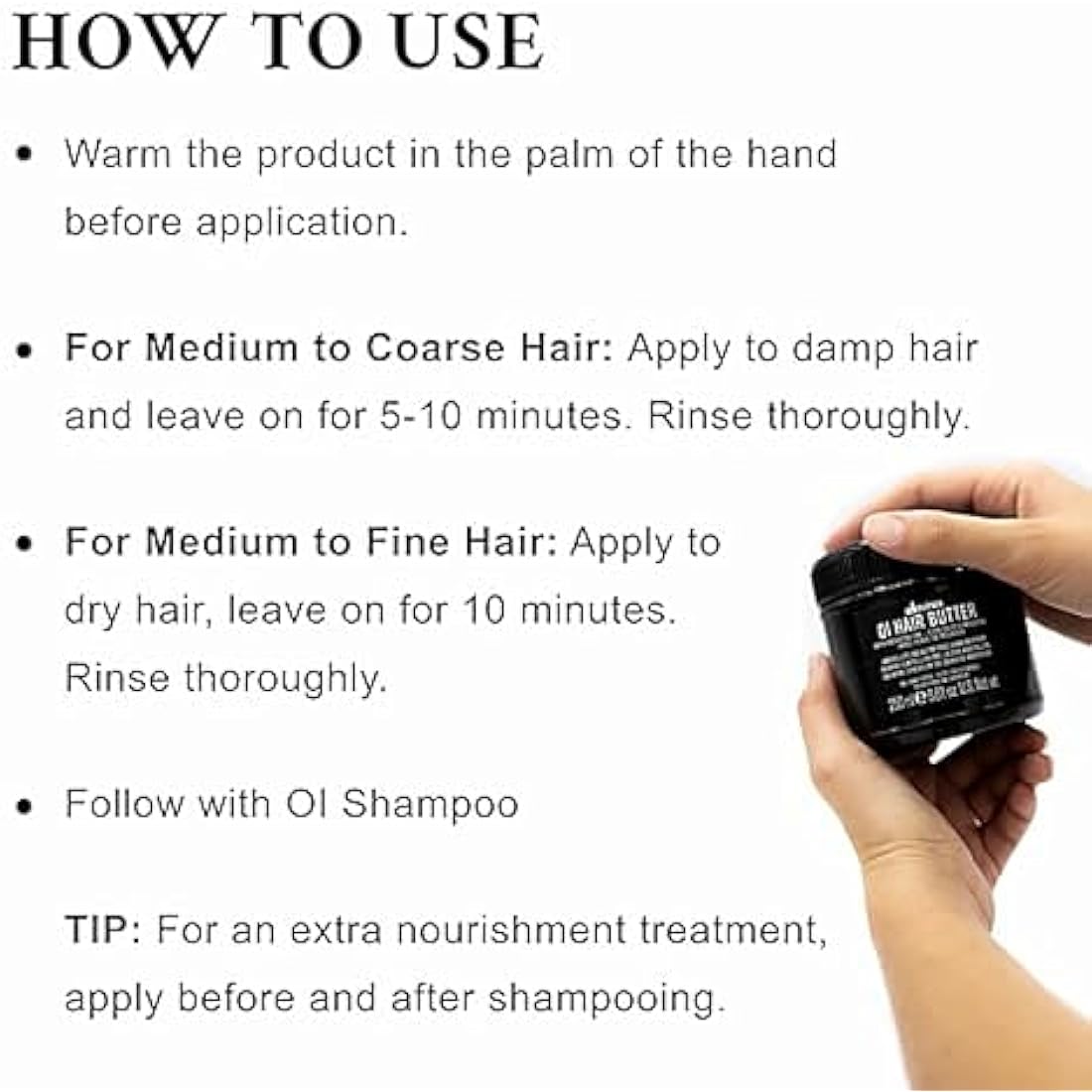Davines OI Hair Butter - Nourishing and Moisturizing Treatment, 8.8 Fl Oz