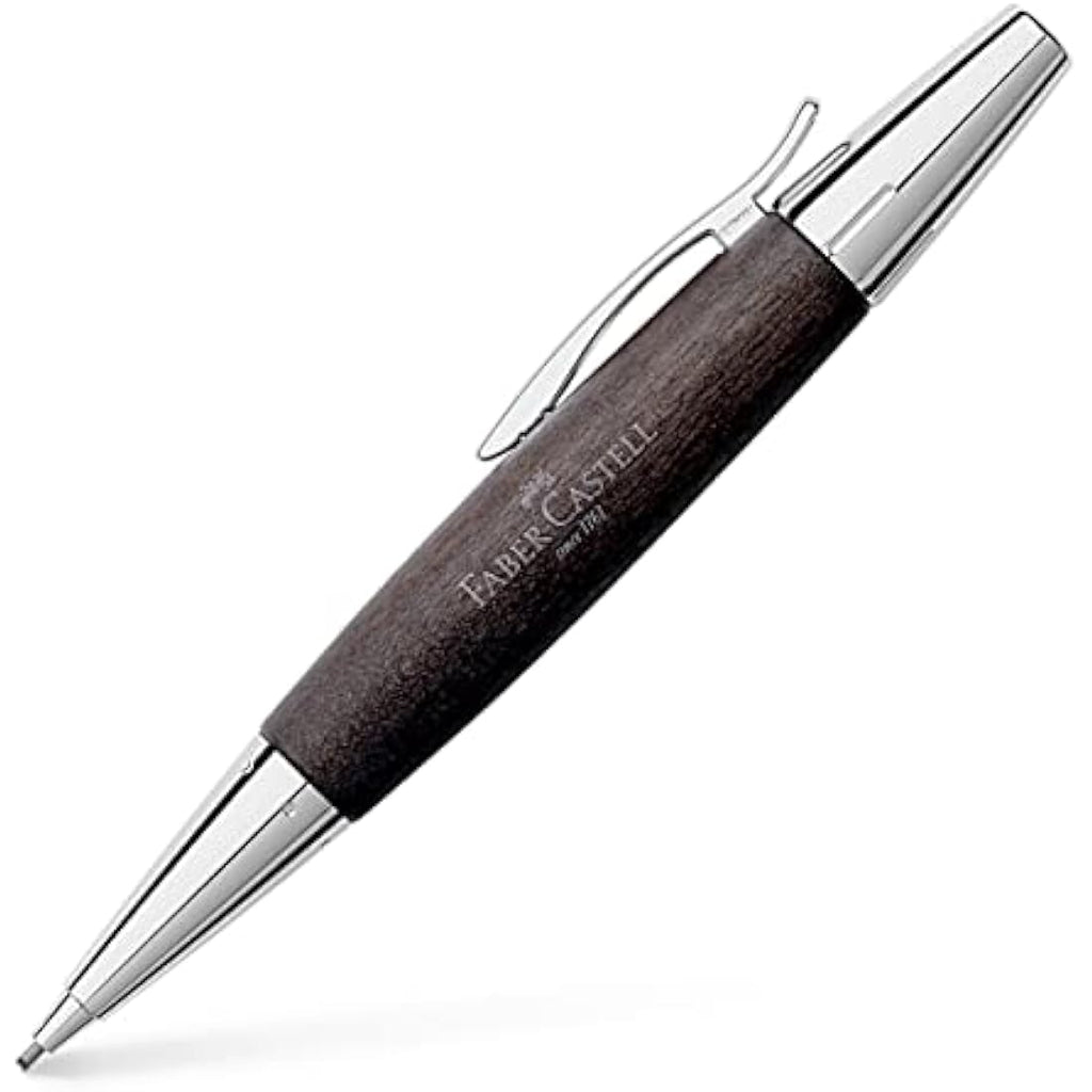 Jolof Store Mechanical Pencil – Black Pear Wood & Chrome 1.4mm Lead