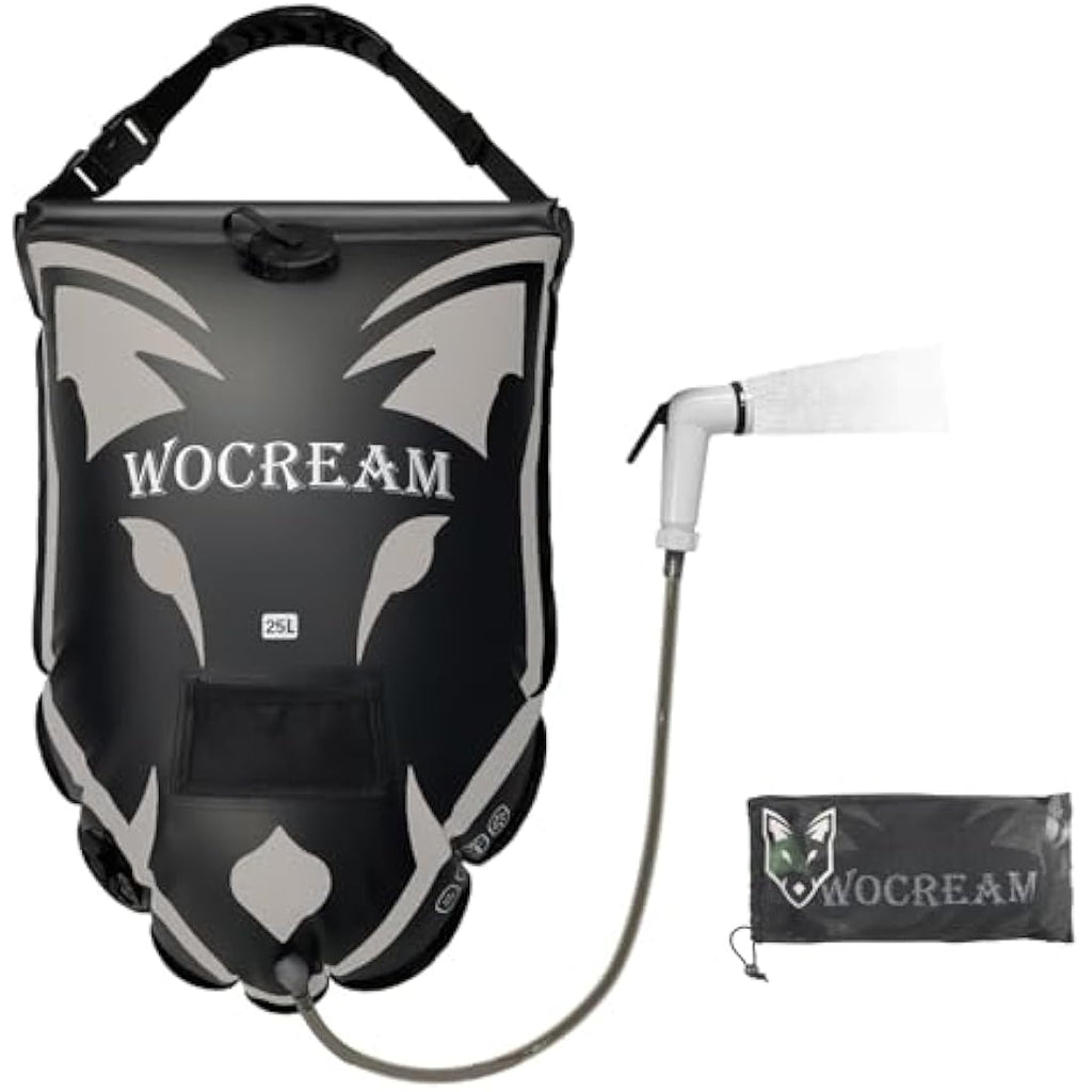 CyConncet Solar Camping Shower Bag | 6.6 Gallon TPU Portable Outdoor Shower