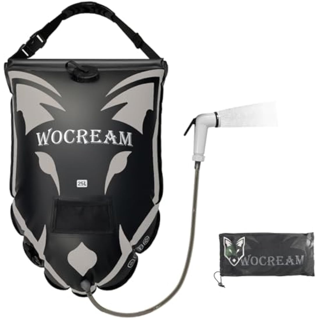 CyConncet Solar Camping Shower Bag | 6.6 Gallon TPU Portable Outdoor Shower