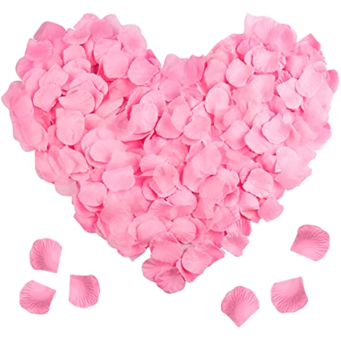 Jolof Store 2300pcs Pink Artificial Silk Rose Petals for Wedding Decor