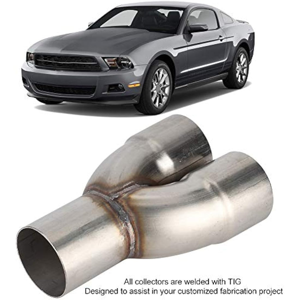 Gorgeri Stainless Steel Exhaust Y Pipe Adapter – 2.5in Dual Outlet
