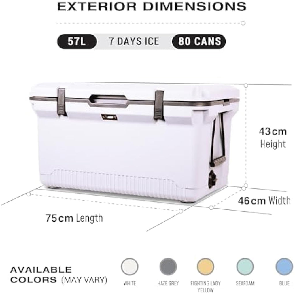 ENGEL 56.8L Ultra-Light Cooler Box – Large Injection Molded Ice Chest