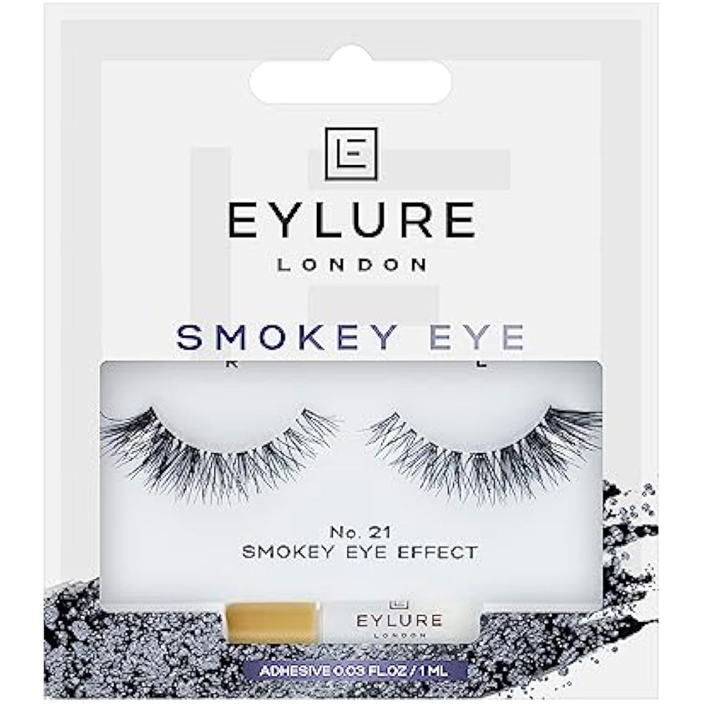 Eylure Smokey Eye No. 021 False Lashes – Strip Eyelashes with Glue