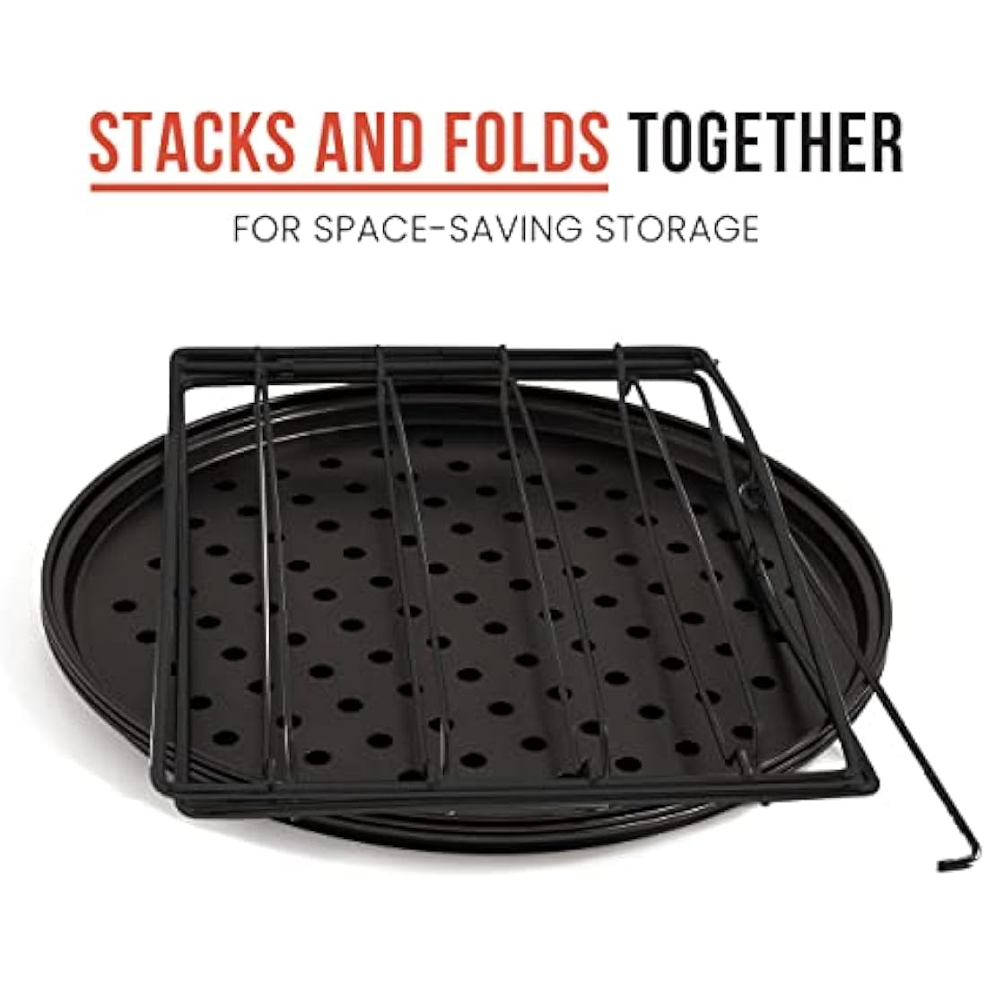 Chef Pomodoro 3-Tier Pizza Baking Set | Non-Stick Perforated 11-Inch Pans