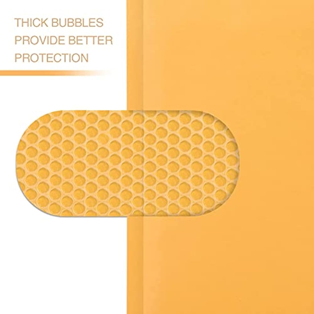 Switory Yellow Kraft Bubble Mailers – 4x7 Inch Eco-Friendly Padded Envelopes