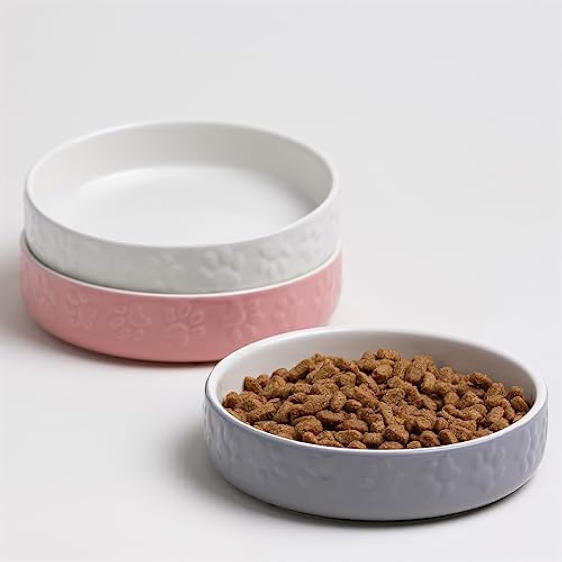 Mason Cash Pink Cat Saucer – 13cm Durable Stoneware Pet Food Bowl