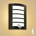 Allesgute Outdoor Wall Light with PIR Motion Sensor | Black IP44 12W LED