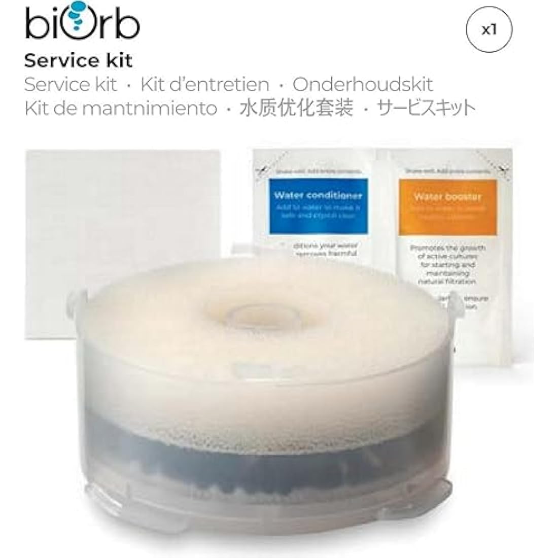 biOrb Aquarium Service Kit – Filter Cartridge and Cleaning Pad Set