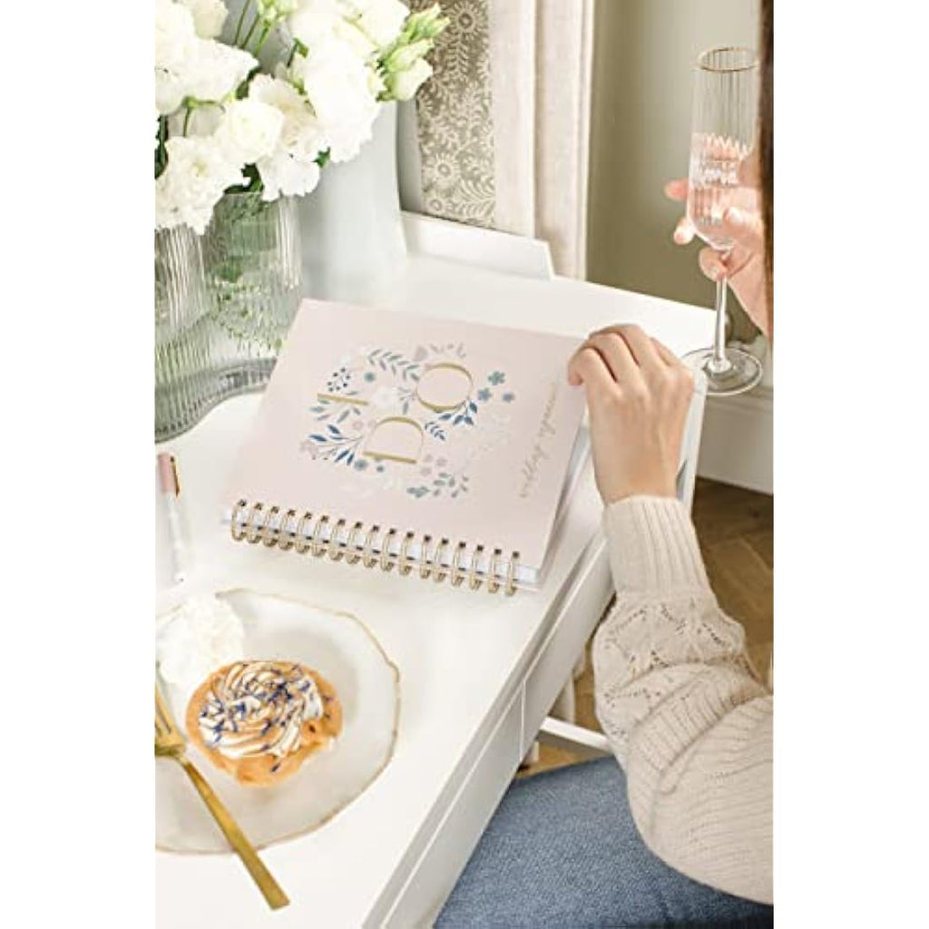 Busy B Wedding Planner Organiser – Pink and Gold Spiral Notebook
