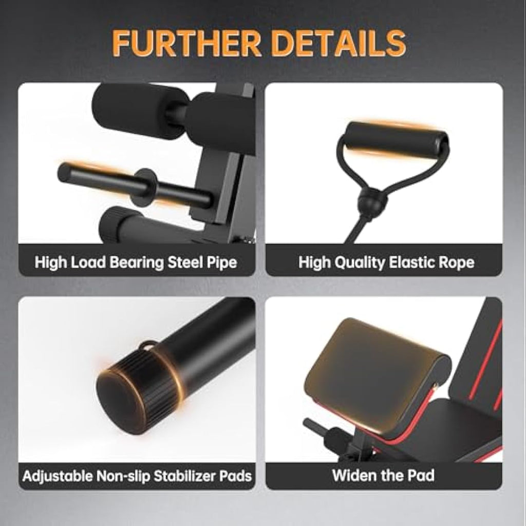 JOROTO Adjustable Weight Bench – Foldable 350KG Capacity Home Gym Bench