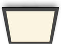 Philips SceneSwitch LED Square Ceiling Light | 12W Dimmable Warm White Black