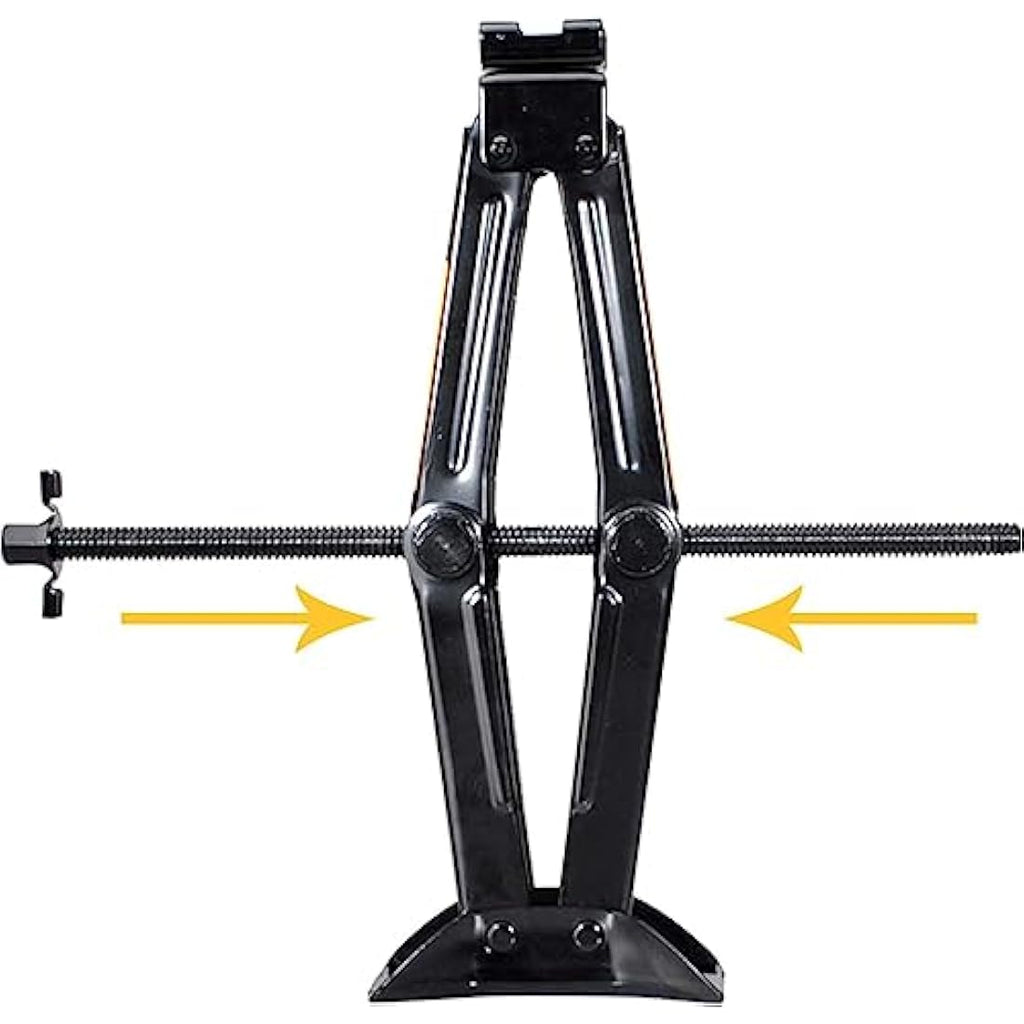 LEADSTAND 2-Ton Scissor Jack Kit with Lug Wrench and Drill Adapter
