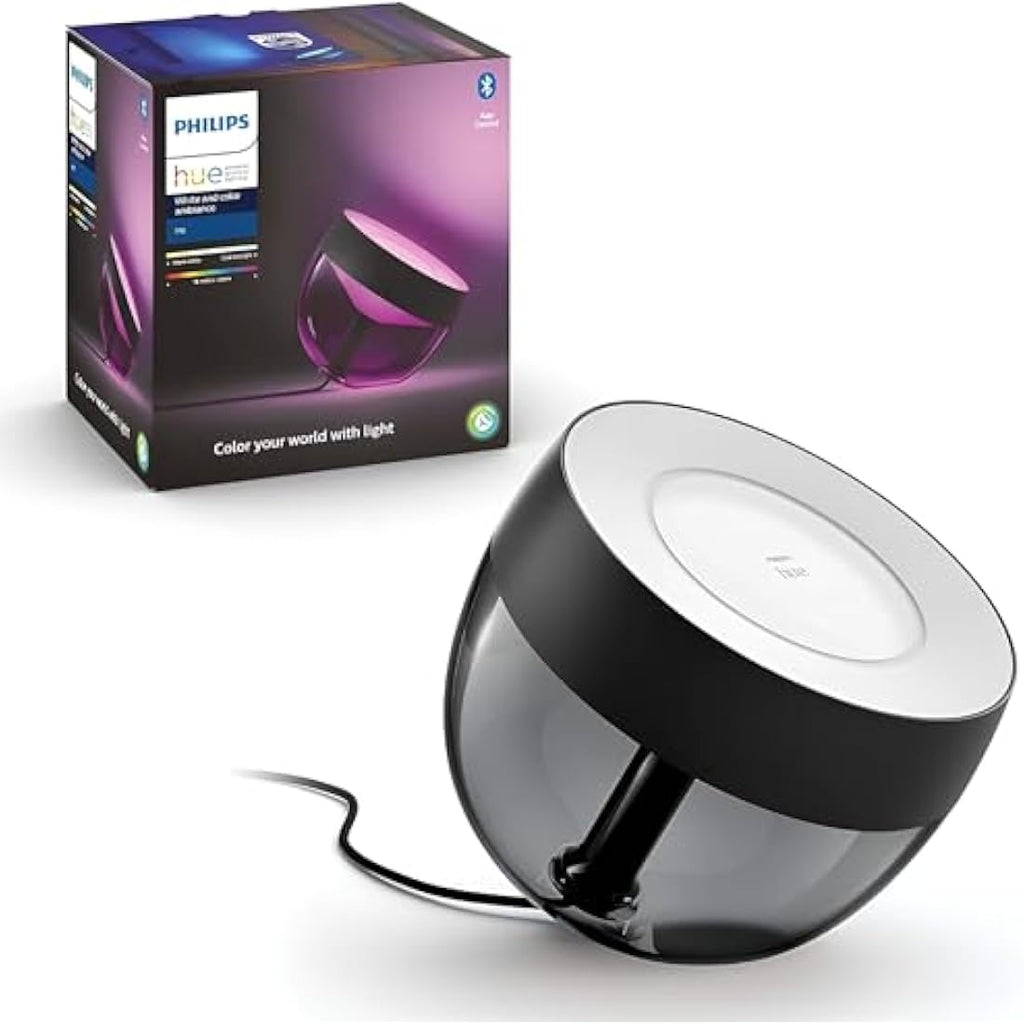 Philips Hue Iris Smart LED Table Lamp – White & Color Ambiance, Black