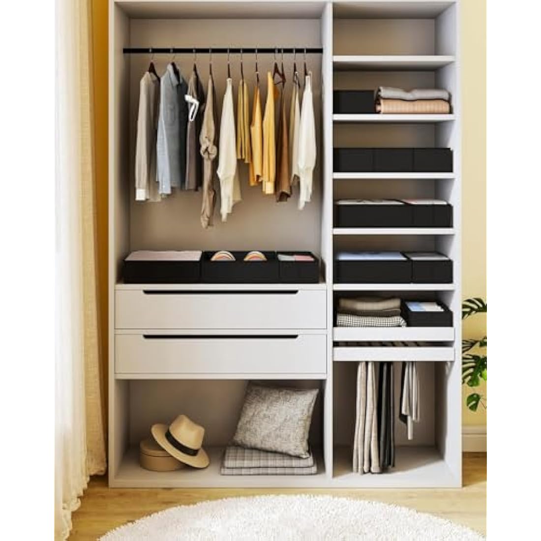 12 Pack Foldable Fabric Drawer Organisers for Wardrobes