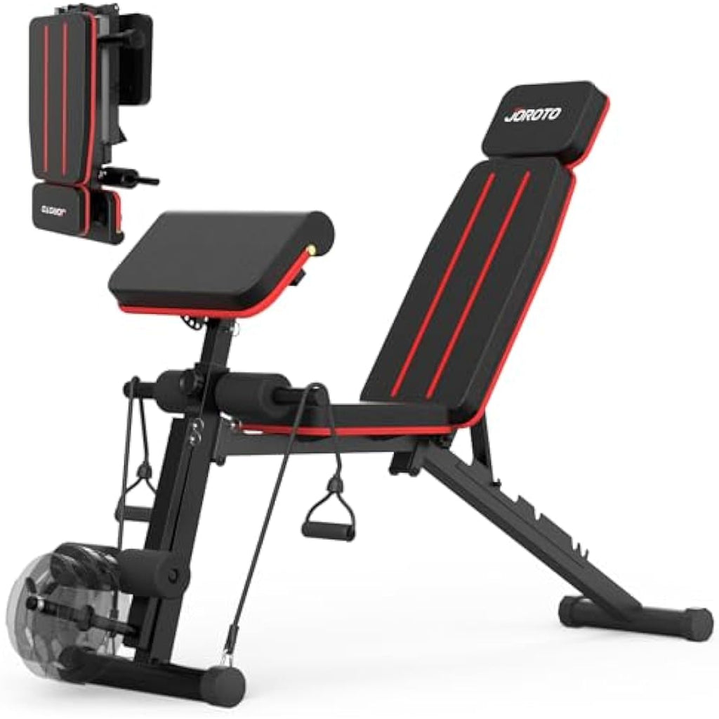 JOROTO Adjustable Weight Bench – Foldable 350KG Capacity Home Gym Bench