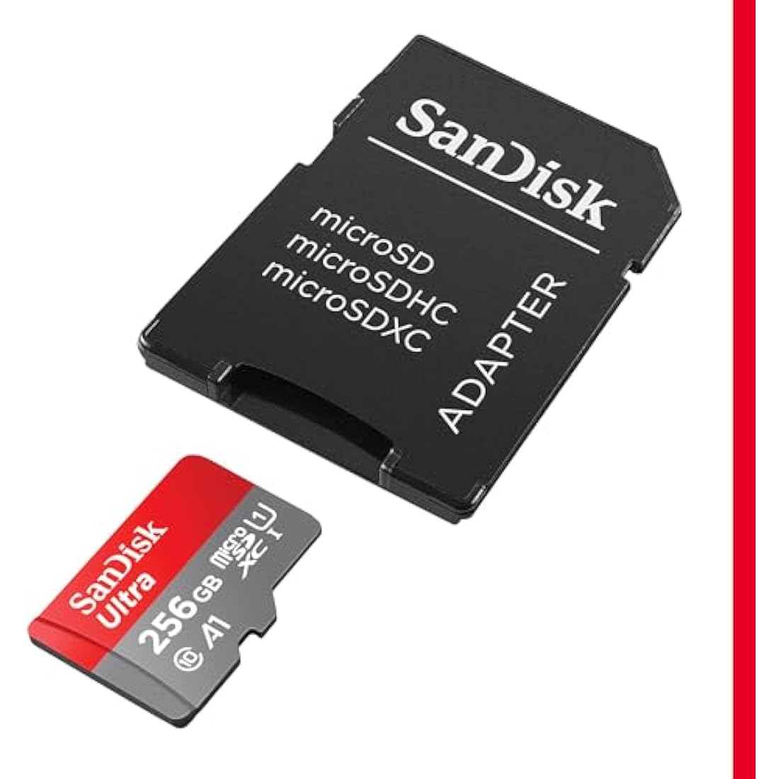 SanDisk 256GB Ultra microSDXC Card with SD Adapter – 150MB/s A1 UHS-I