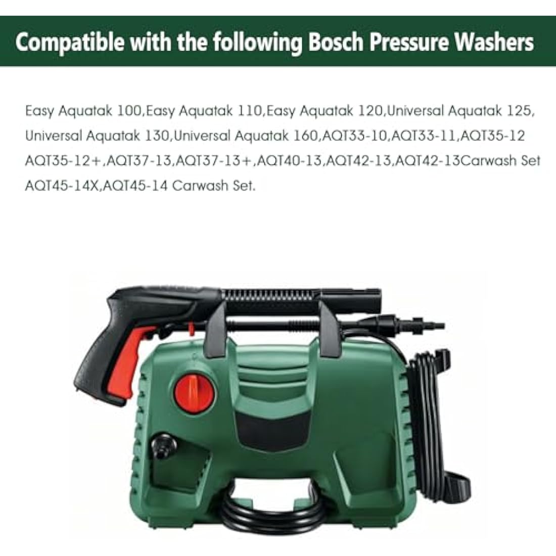 YUET 15M High Pressure Washer Hose for Bosch AQT & Aquatak | SDS Fittings
