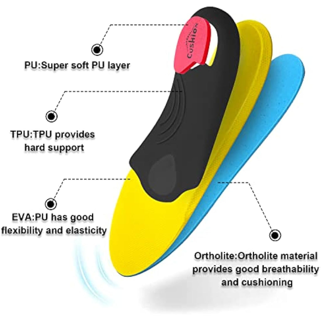 VALSOLE Orthotic Insoles – Arch Support Inserts for Plantar Fasciitis