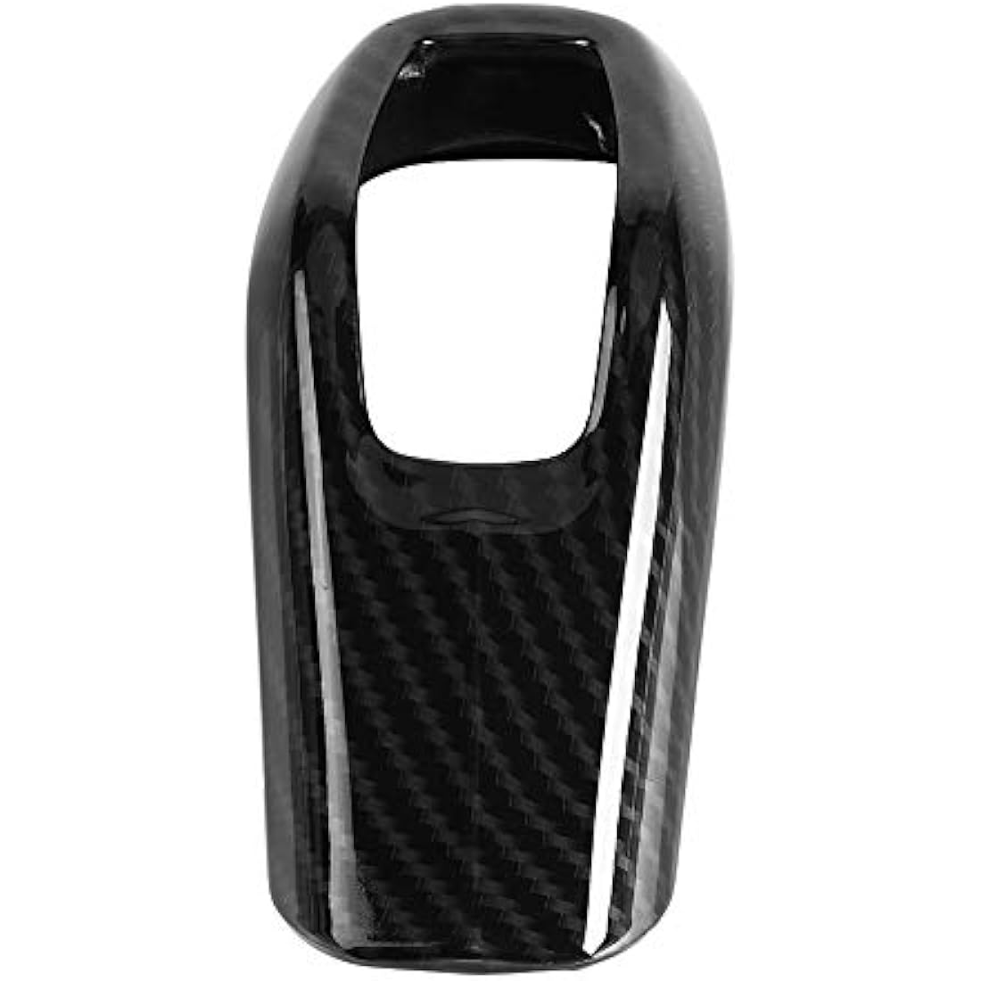 Dioche Carbon Fiber Gear Shift Knob Cover Trim for Sport 2014-2017