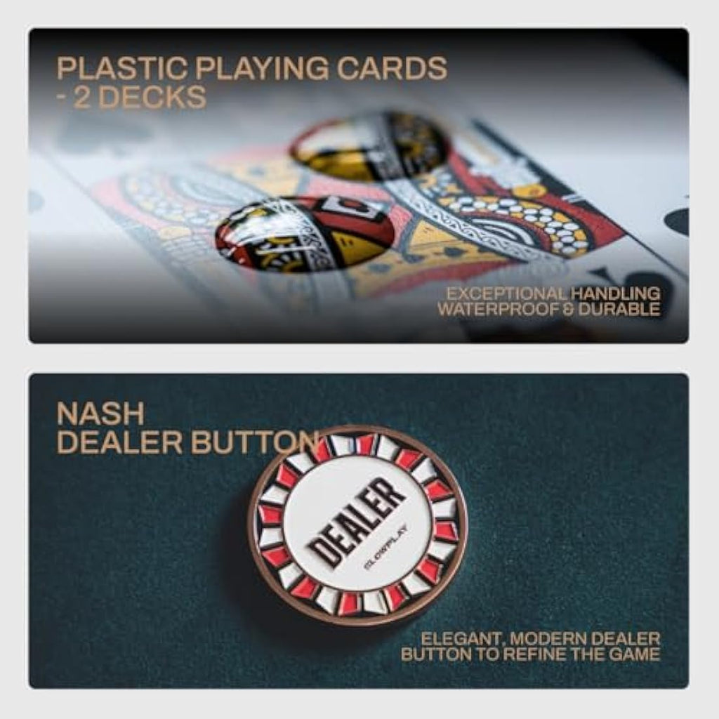 SLOWPLAY ACES Poker Set | 300 Numbered Casino Chips by
