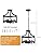 AOLALA 4-Light Black Metal Chandelier – Industrial Convertible Pendant Light