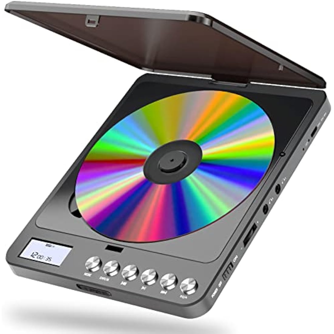 HEJIFU Portable CD Player with Speakers – Rechargeable Anti-Skip Walkman