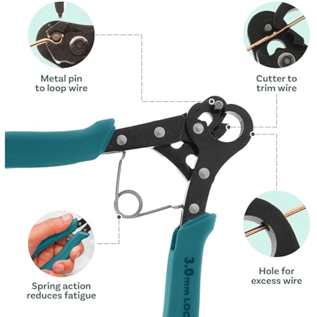 The Beadsmith One Step Looper – 3mm Jewelry Making Pliers for 18-26g Wire