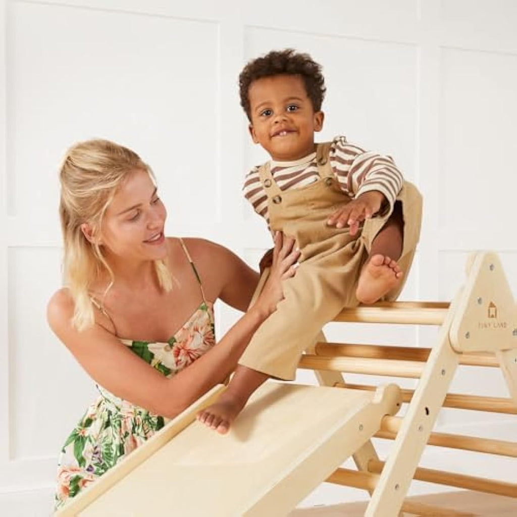 3-in-1 Foldable Wooden Montessori Climbing Triangle Set