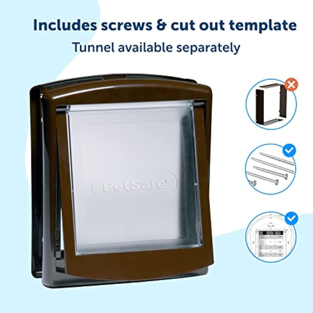 PetSafe Staywell 2-Way Locking Pet Door - Small White Cat Flap