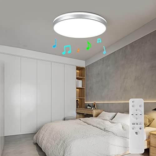 Horevo 24W LED Ceiling Light | Dimmable RGB with Bluetooth Speaker