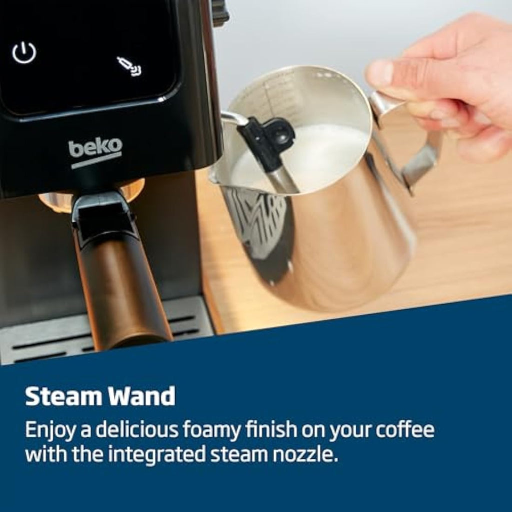 Beko CaffeExperto Manual Espresso Machine | 15 Bar & Milk Frother