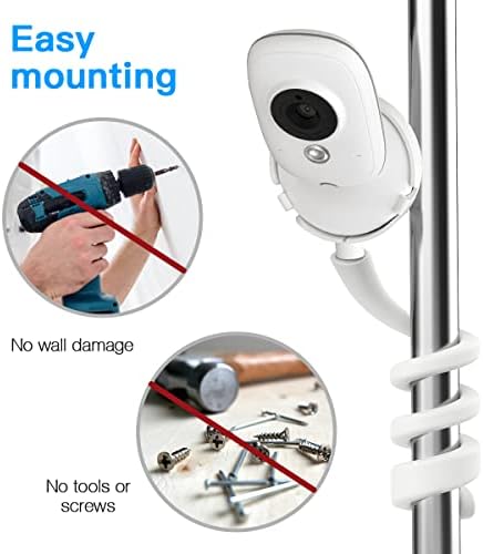 HOLACA Flexible Twist Mount for BOIFUN & TakTark Baby Monitor – Silicone Stand