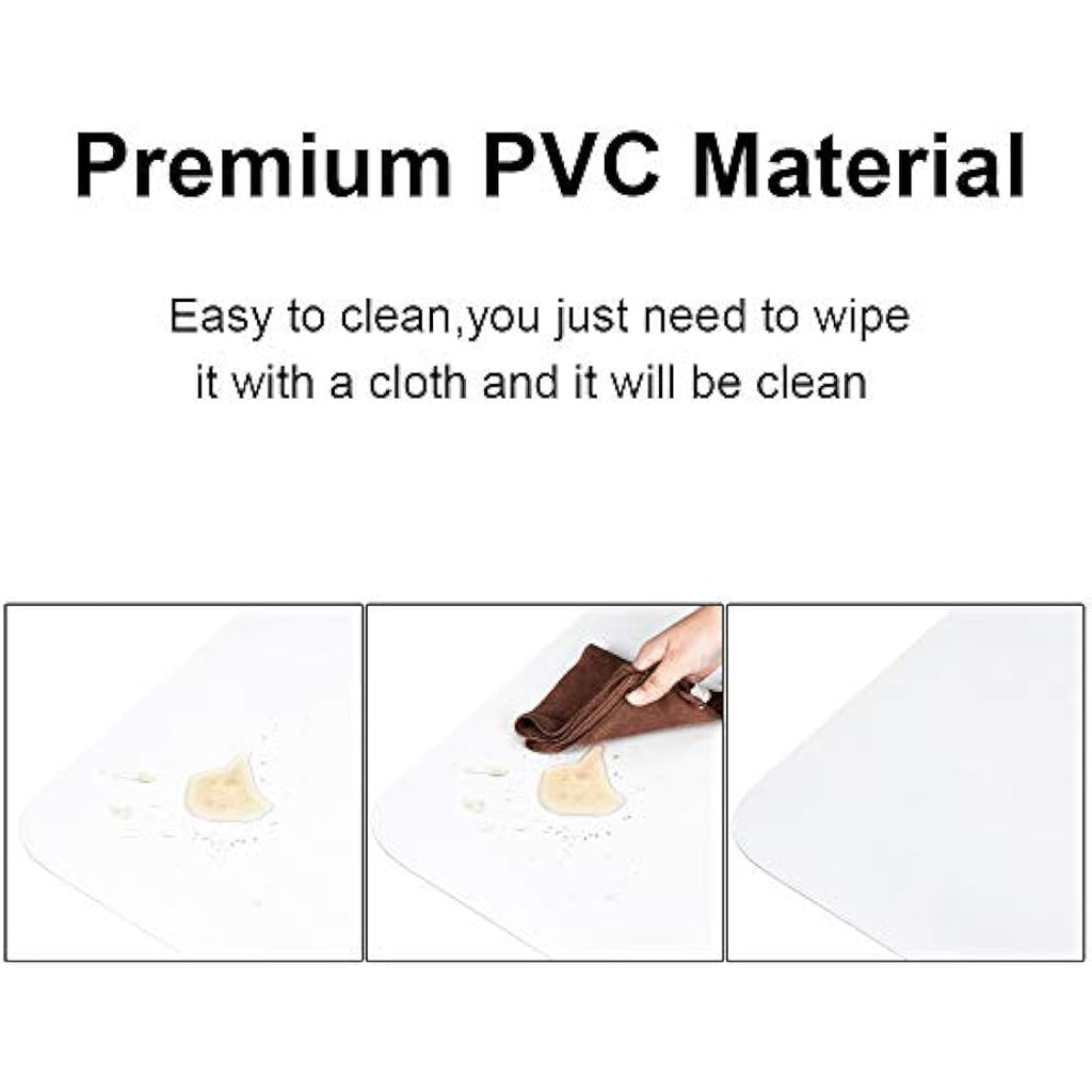 Kuyal Clear PVC Chair Mat for Hard Floors | 75 x 120 cm Floor Protector