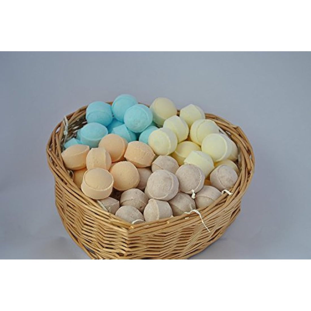 Mini Bath Bomb Marbles - 60 Pack Assorted Scented Gift Set