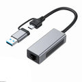 2.5G Ethernet Adapter – USB-C/USB-A to RJ45 Network Converter