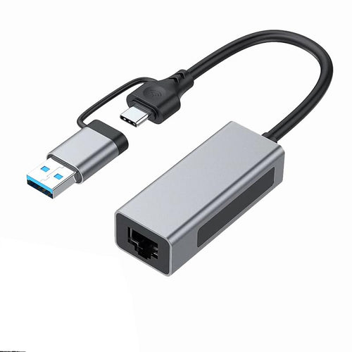 2.5G Ethernet Adapter – USB-C/USB-A to RJ45 Network Converter