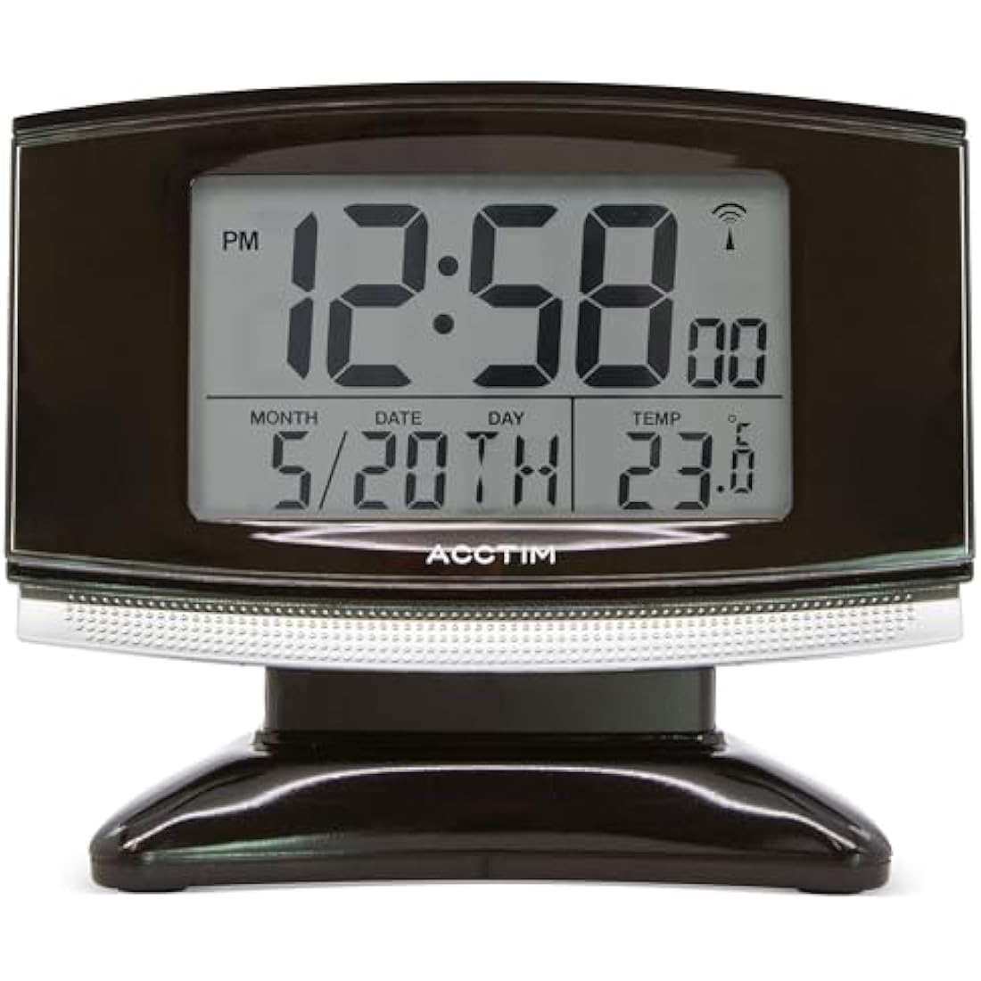 Acctim Acura Smartlite Radio Controlled Digital Alarm Clock – Black