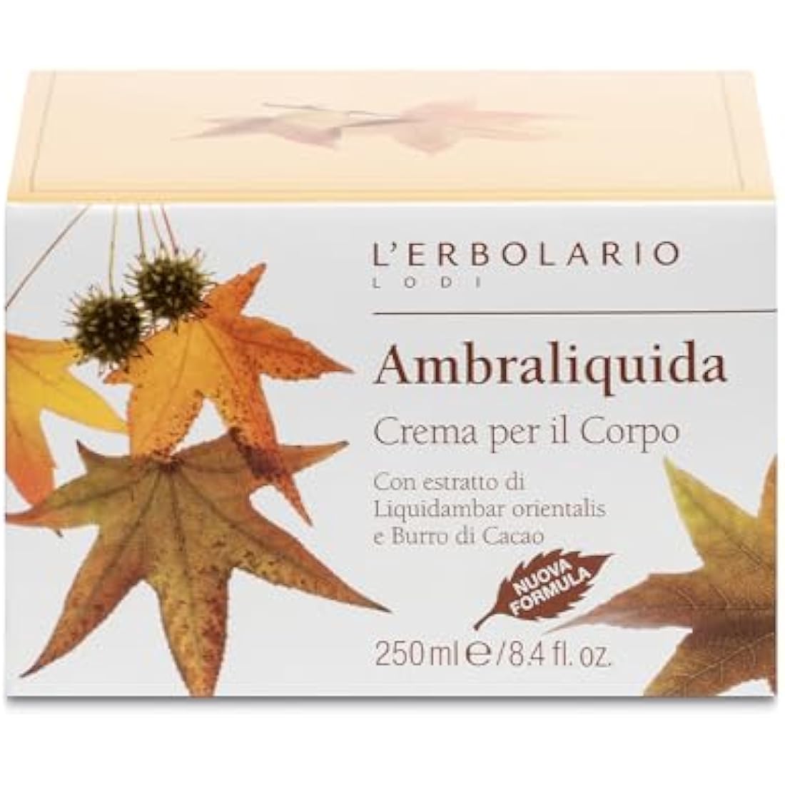 L'Erbolario Ambraliquida Perfumed Body Cream for Sensitive Skin – 250 ml