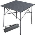 Portal Aluminum Folding Camping Table | 70x70cm Square Roll Up Picnic Table