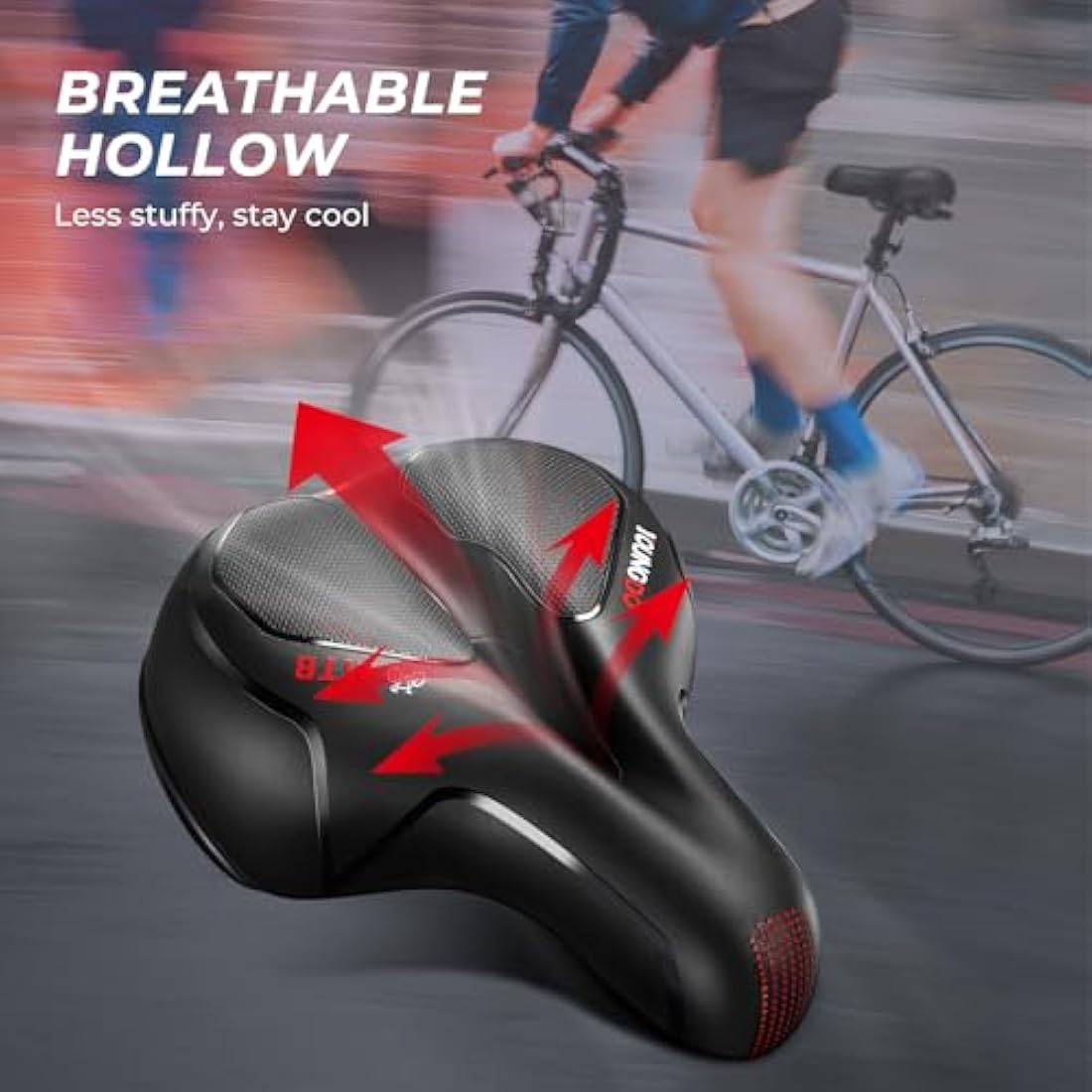 YOUNGDO Gel Bicycle Saddle | Ergonomic Shock-Absorbing Bike Seat