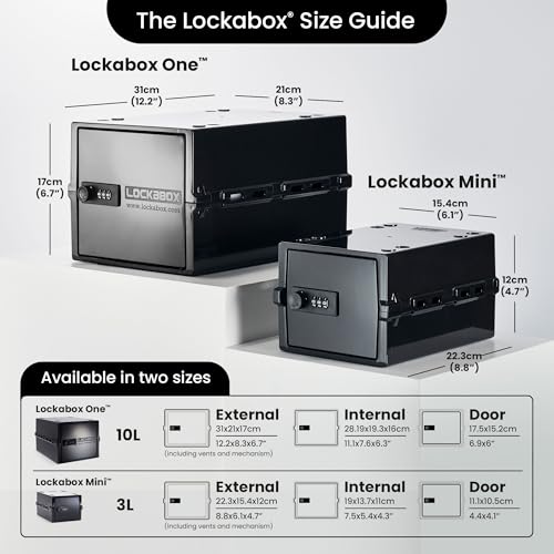 Lockabox One Jet | 10L Lockable Storage Box for Food and Medicine