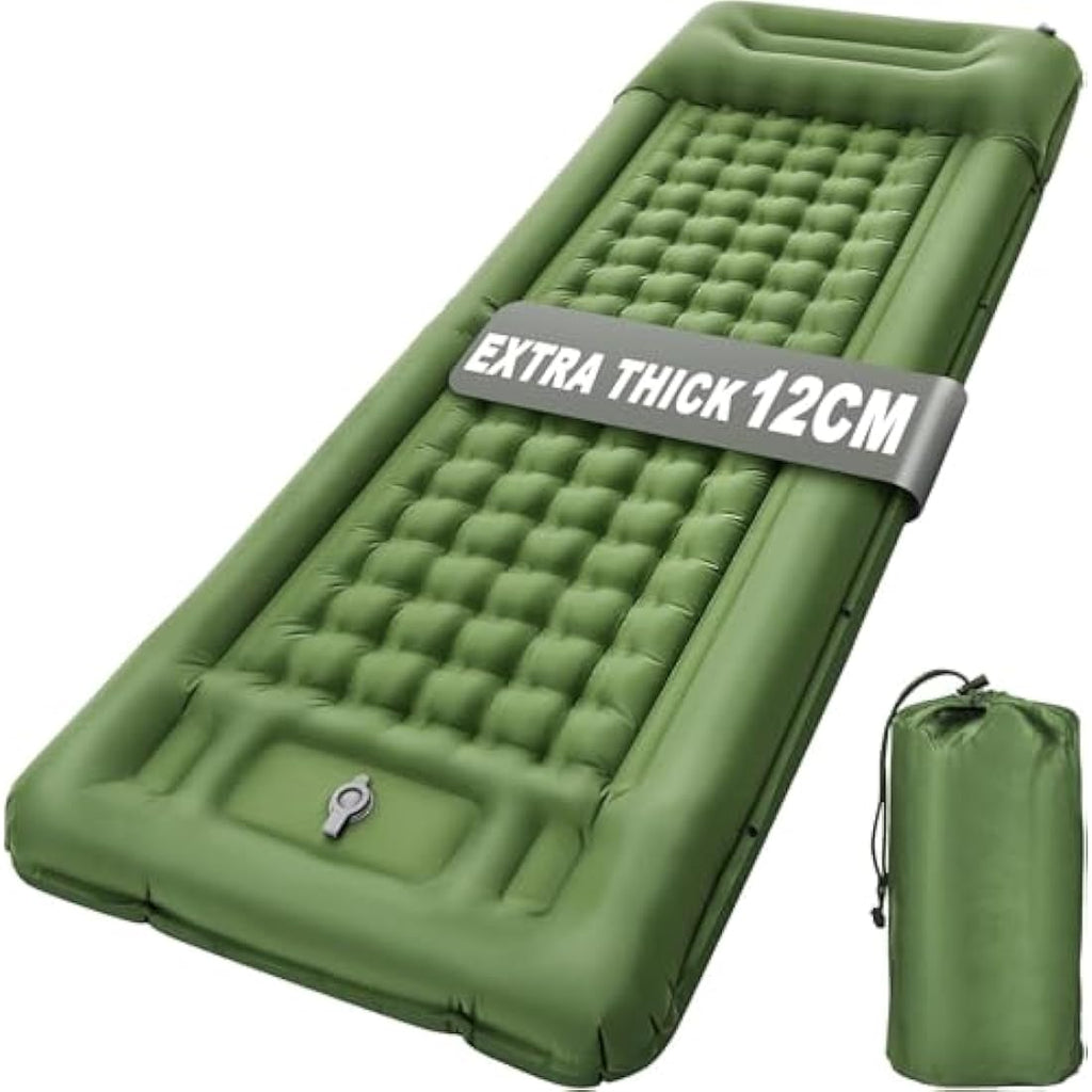 NexusNurture Self Inflating Camping Mat | 12cm Thick Waterproof Sleeping Pad