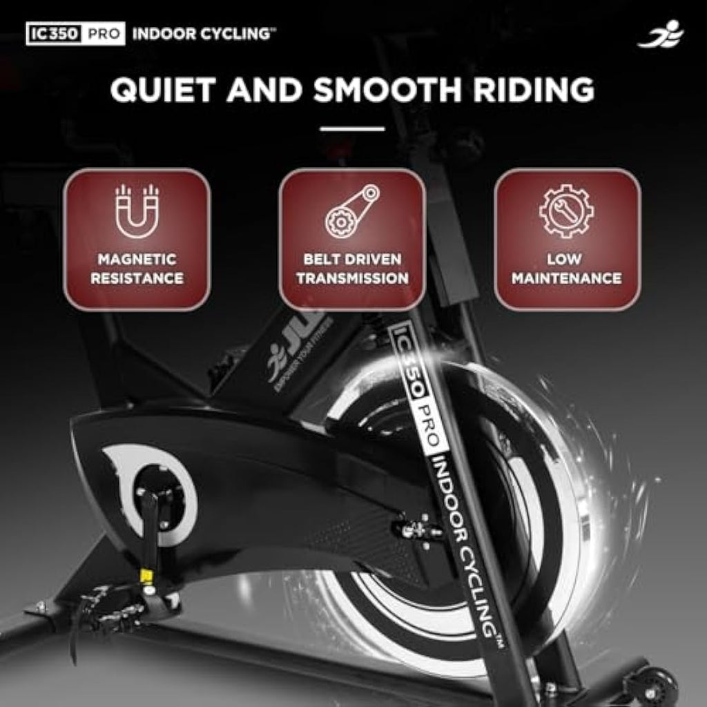 JLL IC350 PRO Indoor Exercise Bike | Magnetic Resistance Belt Drive