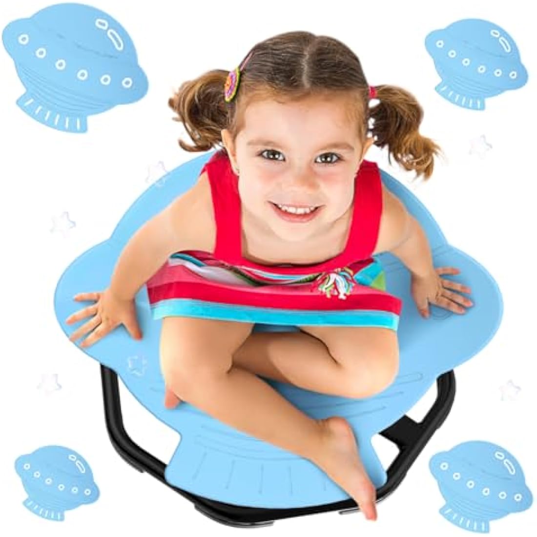 Evie Bee Sensory Spinning Chair for Autism & ADHD - 360° Swivel Seat, Blue